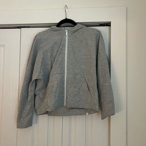 Lululemon Athletica Heather Gray Zip-Up Hoodie